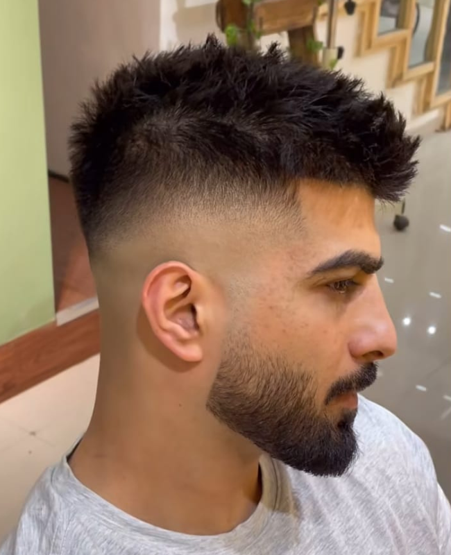 Low Taper Fade With French Crop