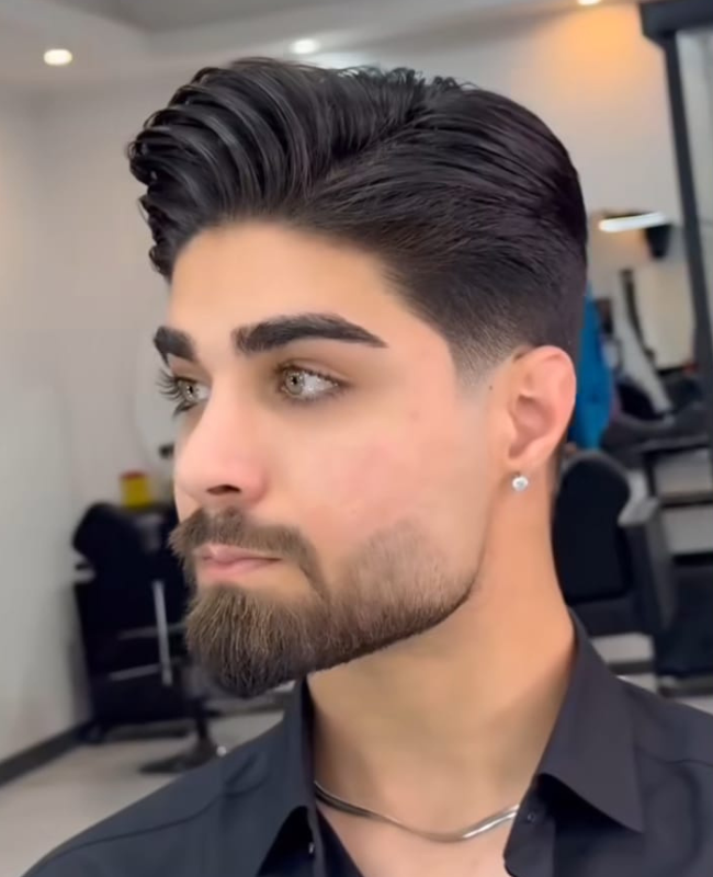 Low Taper Fade With Long Top