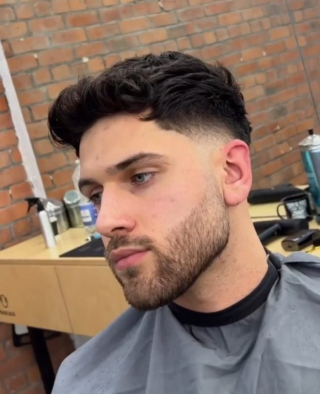 Low Taper Fade With Quiff