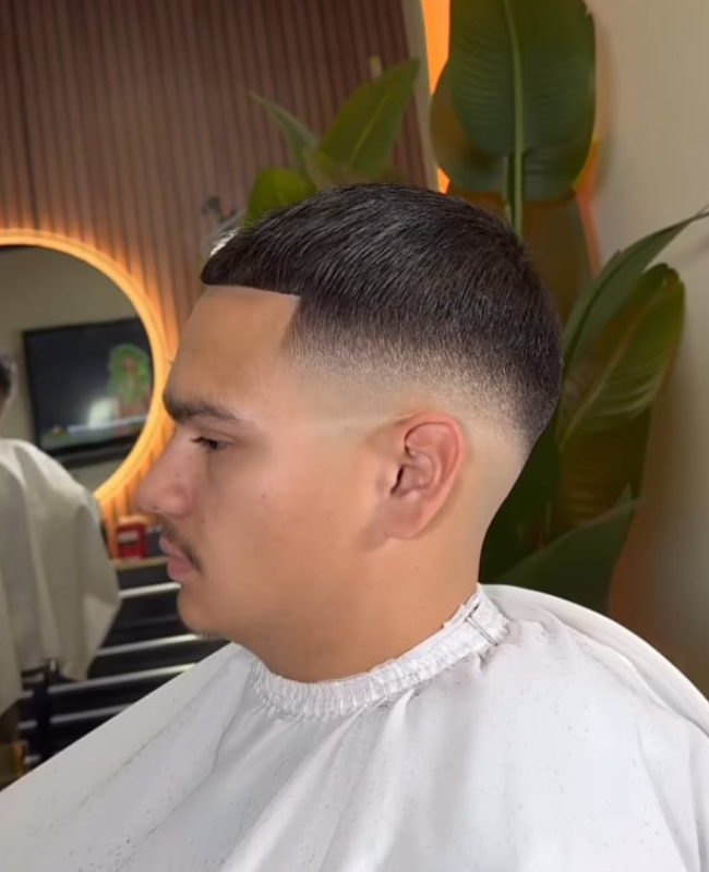 Low Taper Fade With Short Top