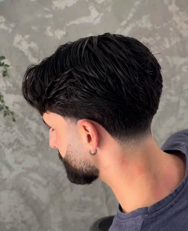 Low Taper Fade with Part