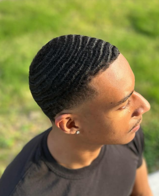 low taper fade With 360 Waves
