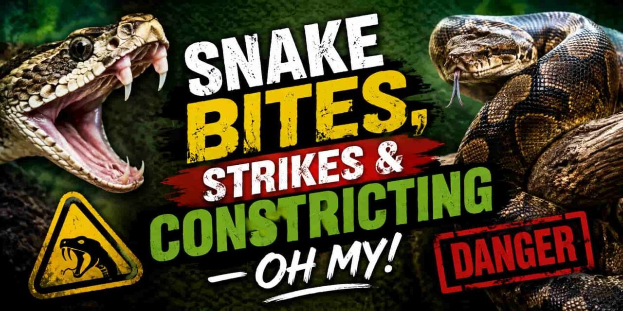 Snake Bites, Strikes & Constricting — Oh My! [Danger]